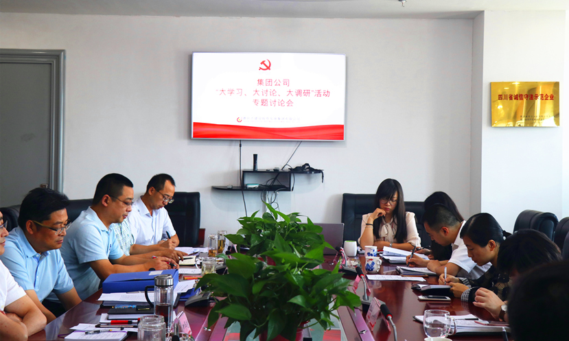 集團(tuán)公司黨委組織召開“大學(xué)習(xí)、大討論、大調(diào)研”專題討論會(huì)